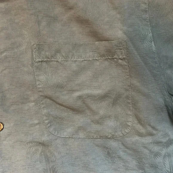Tommy Bahama VTG Y2K Old Money Cabancore 100%Silk Blue Button Down Shirt SzL - Picture 4 of 6